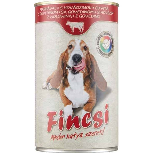 

Влажный корм для взрослых собак Fincsi с говядиной - 1.24 кг