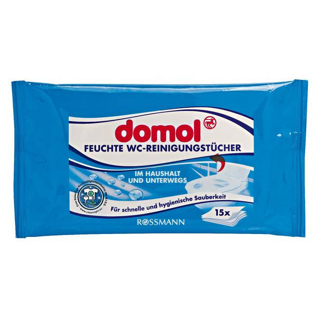 

Domol feuchte WC-Reinigungstücher - Влажные салфетки для чистки унитаза, 15 шт.