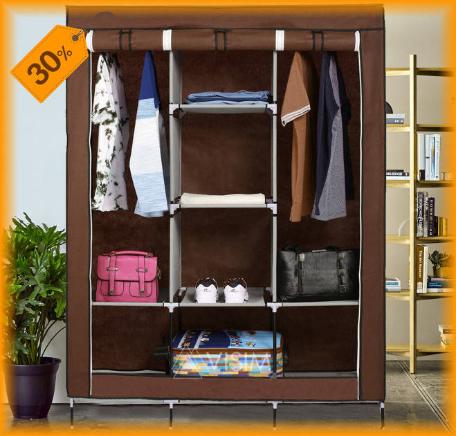 

Шкаф складной тканевый Hcx 88130, Коричневый