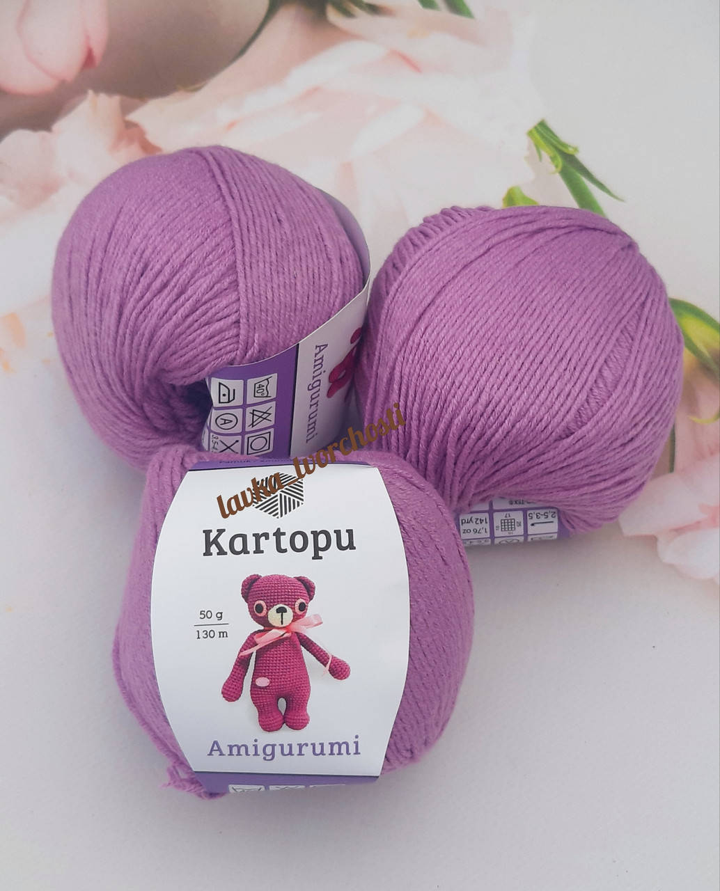

Kartopu Amigurumi №1709 бузковий