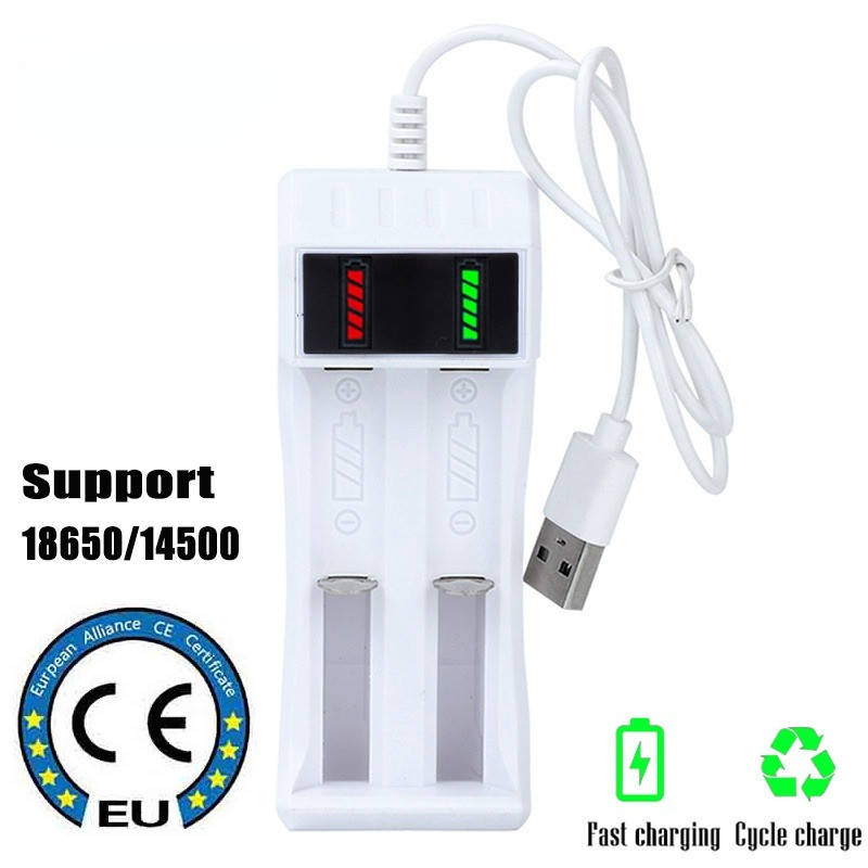 

USB Зарядное устройство 14500/18650 на 2 слота