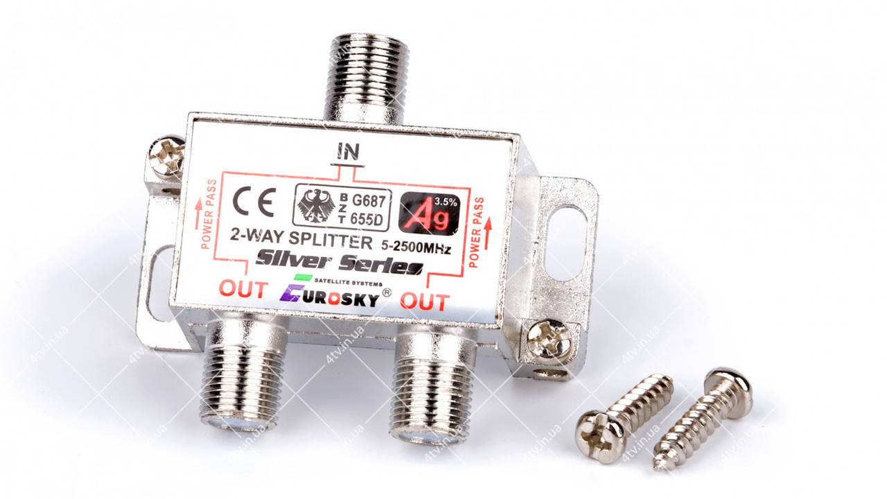 

Сплиттер 2-WAY Splitter EUROSKY с проходом питания