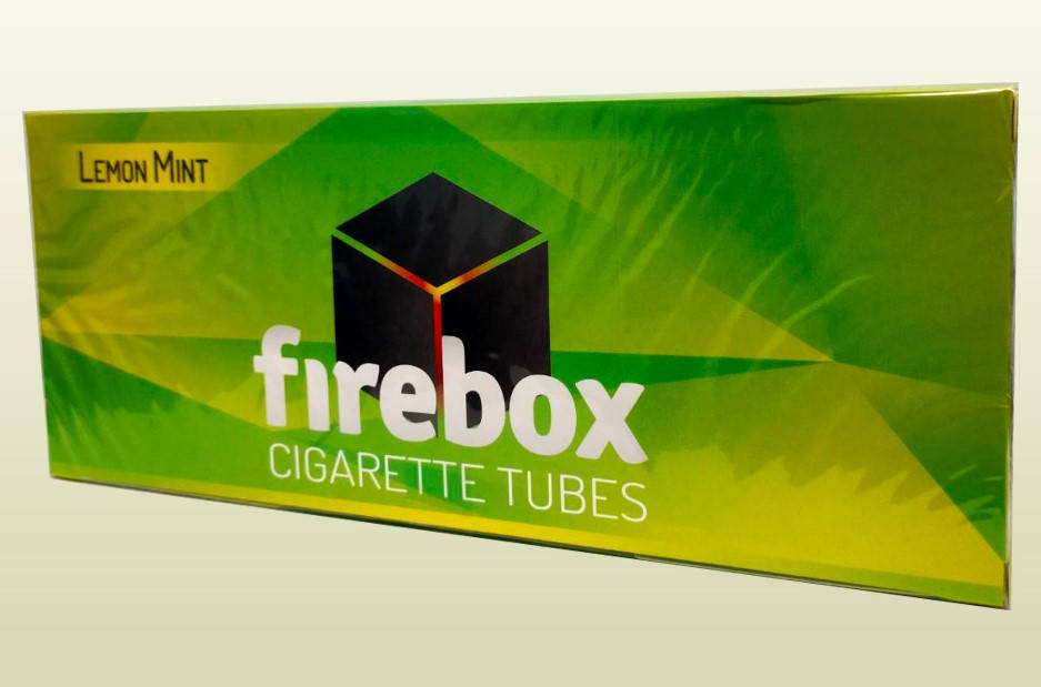 

СИГАРЕТНЫЕ ГИЛЬЗЫ FIREBOX LEMON MINT с ароматизированным фильтром в блоках по 250 штук