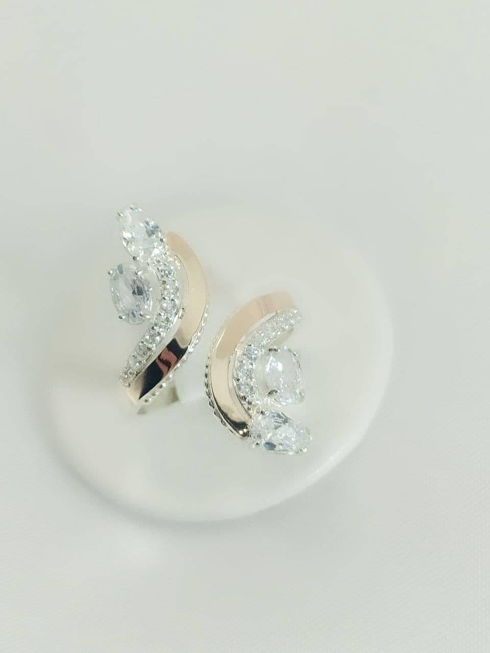 

Серебряное кольцо с золотыми пластинами ПОЛУНОЧНИЦА 578