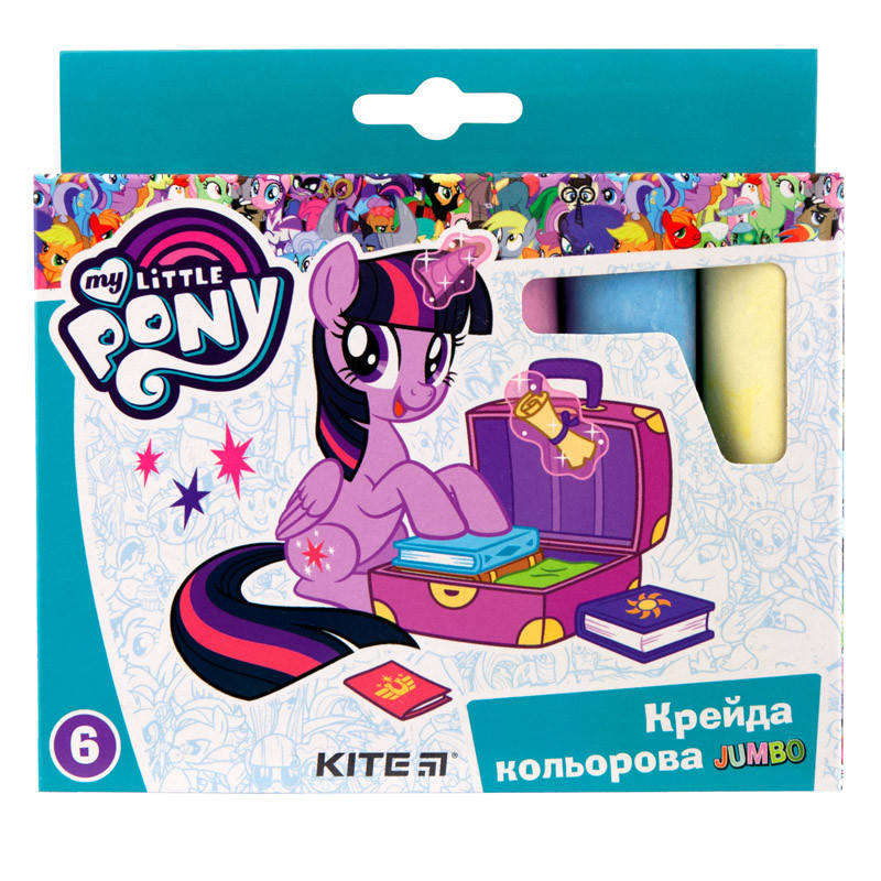 

Мел цветной Jumbo Kite My Little Pony 6 цветов LP19-073, 40282