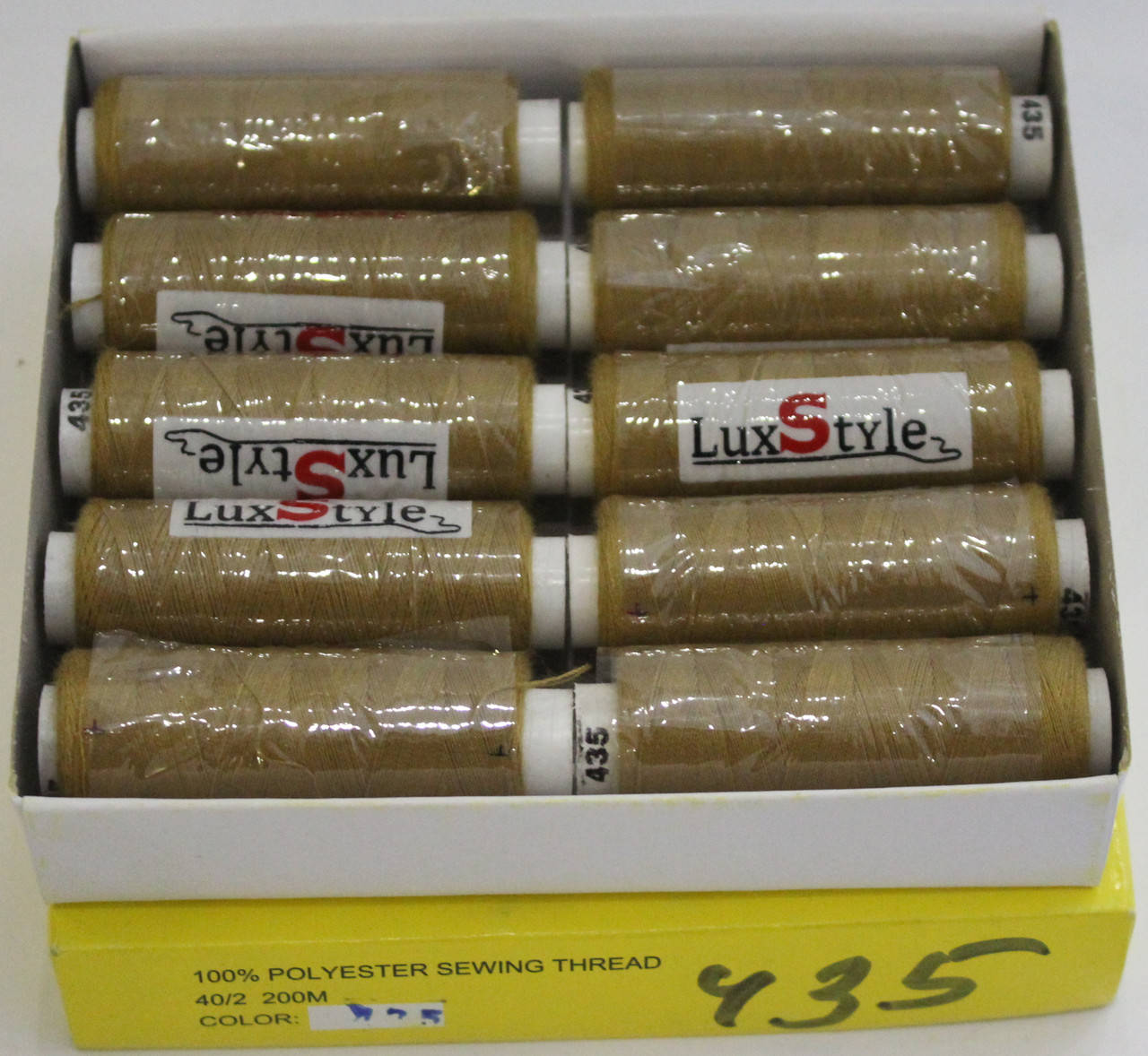 

Нитки швейные LuxStyle 40/2-200м (100% полиэстeр) №435, Разные цвета