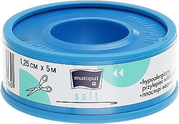 

Медицинский пластырь Matopat Soft 1,25 см*5 м