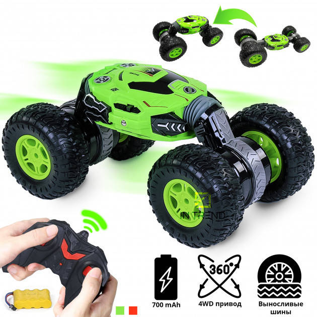 

Машина трюковая перевертыш RQ-2028 Dance Monster | Перевертыш на управлении | Машинка с пультом