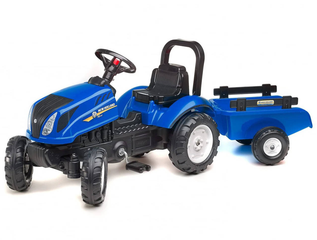 

Детский педальный трактор с прицепом Falk 3080AB New Holland для детей