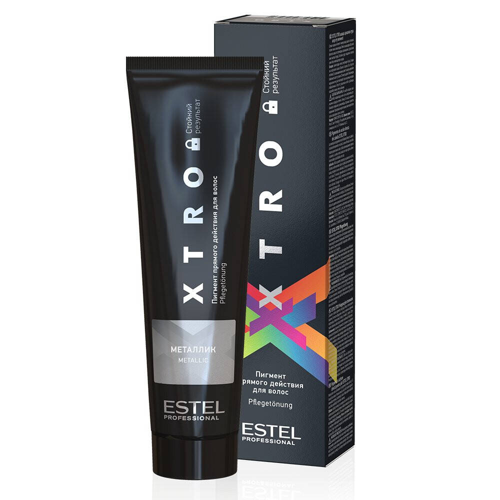 

Пигмент прямого действия для волос Estel Professional XTRO BLACK Металлик, 100 мл.