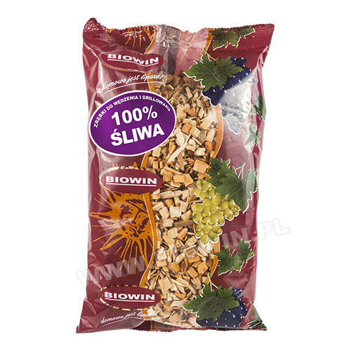 

Щепки для копчения и жарки на гриле - 100% Слива, BIOWIN Польша
