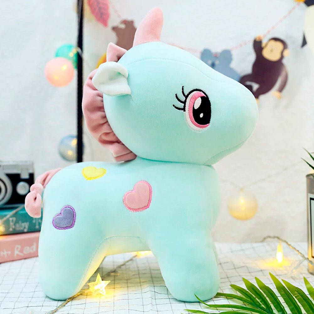 

Мягкая плюшевая игрушка Единорог 40 см Голубой