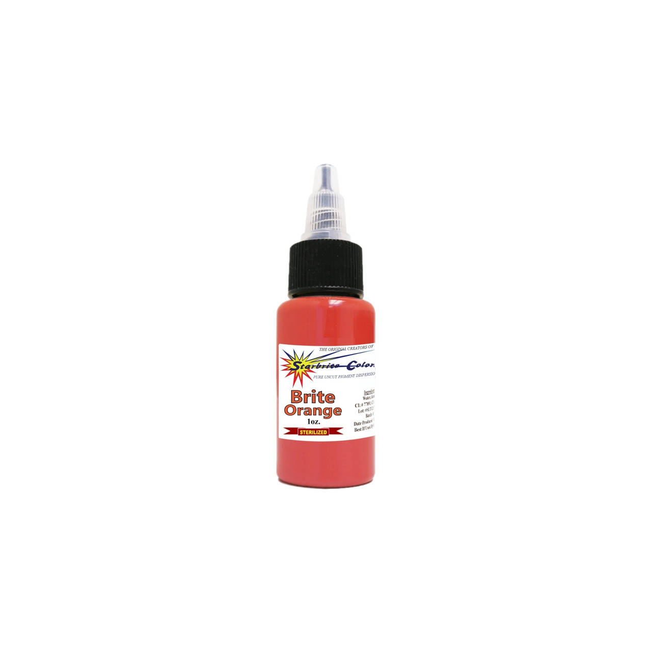 

Стерилизованные чернила для татуировки Starbrite Brite Orange 15ml 0,5oz