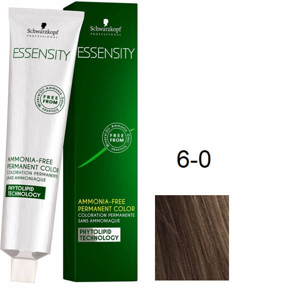 

Краска для волос Schwarzkopf Essensity безаммиачная 6-0 Темно-Русый Натуральный 60 мл
