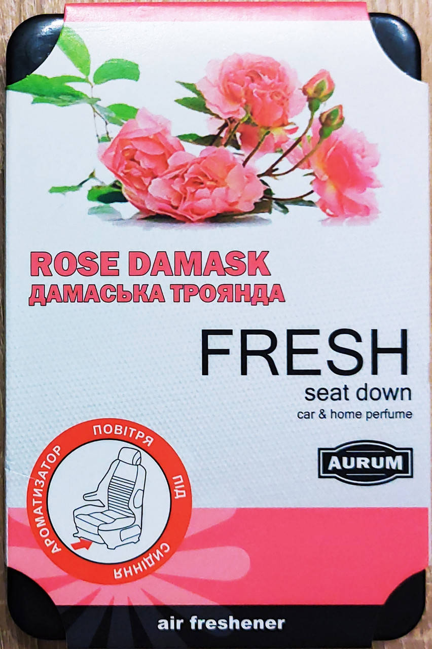 

Ароматизатор AURUM FRESH (под сиденье) Rose Damask / Дамасская роза