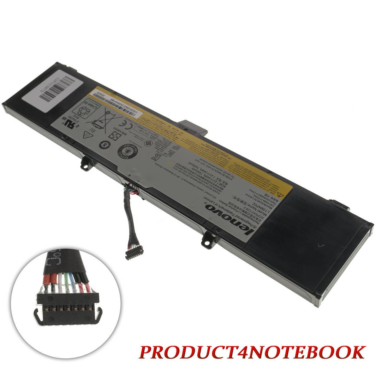 

Оригинальная батарея для ноутбука Lenovo L13M4P02 (Y50-70, Y70-70, Y70-70T Series) 7.4V 7400mAh 54Wh Black