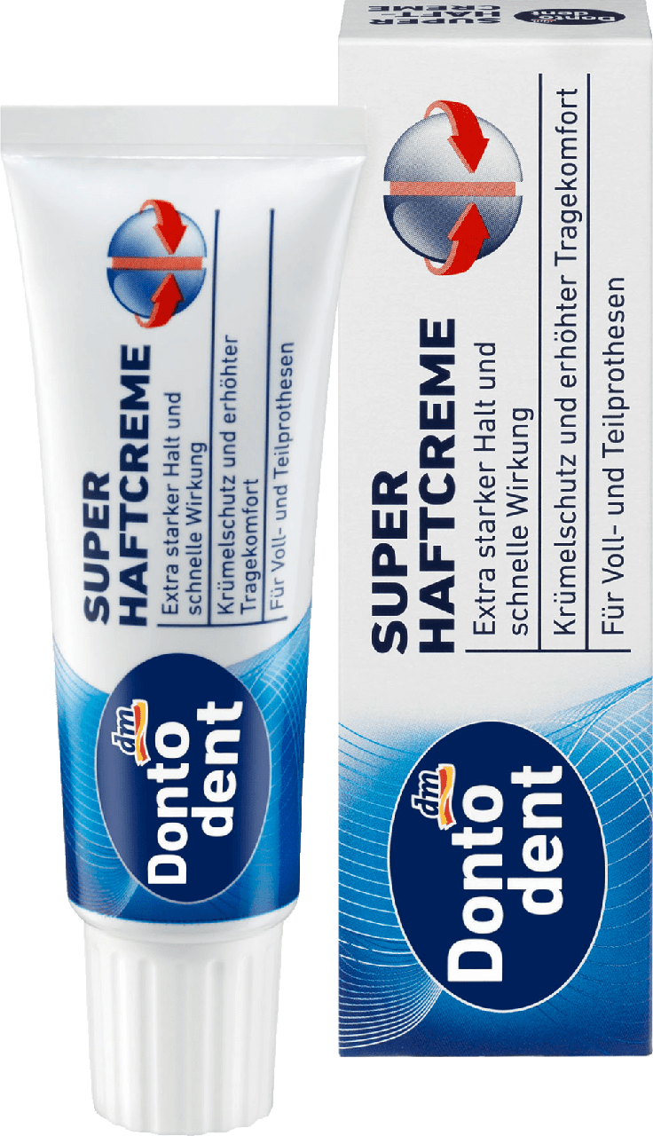 

Супер клей - крем для протезов Dontodent Super Haftcreme extra stark, 40 g.