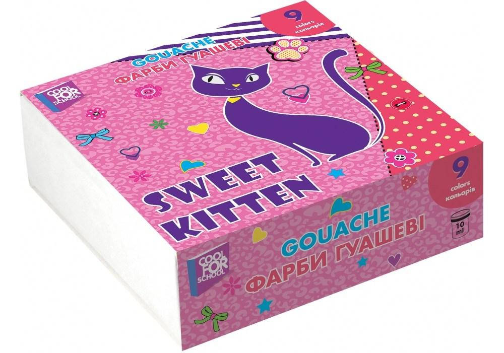 

Гуашь Sweet Kitten, 9цв/10 мл