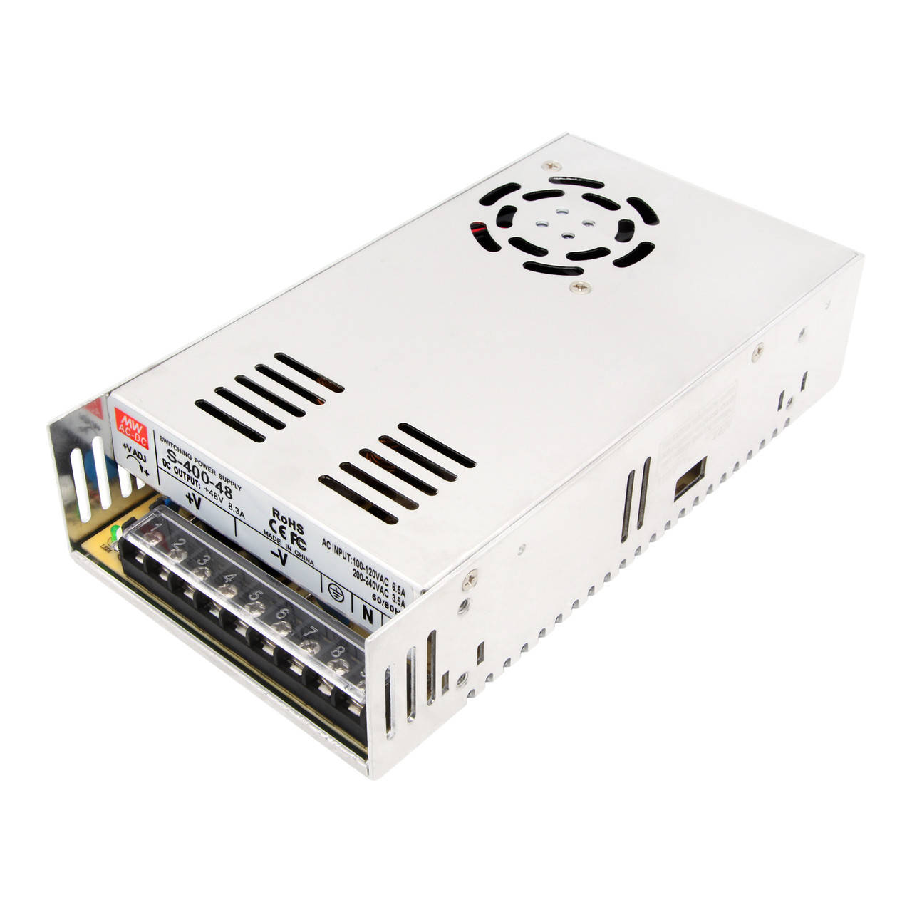 

Импульсный блок питания S-400-48, 48V, 8.3А, 400W