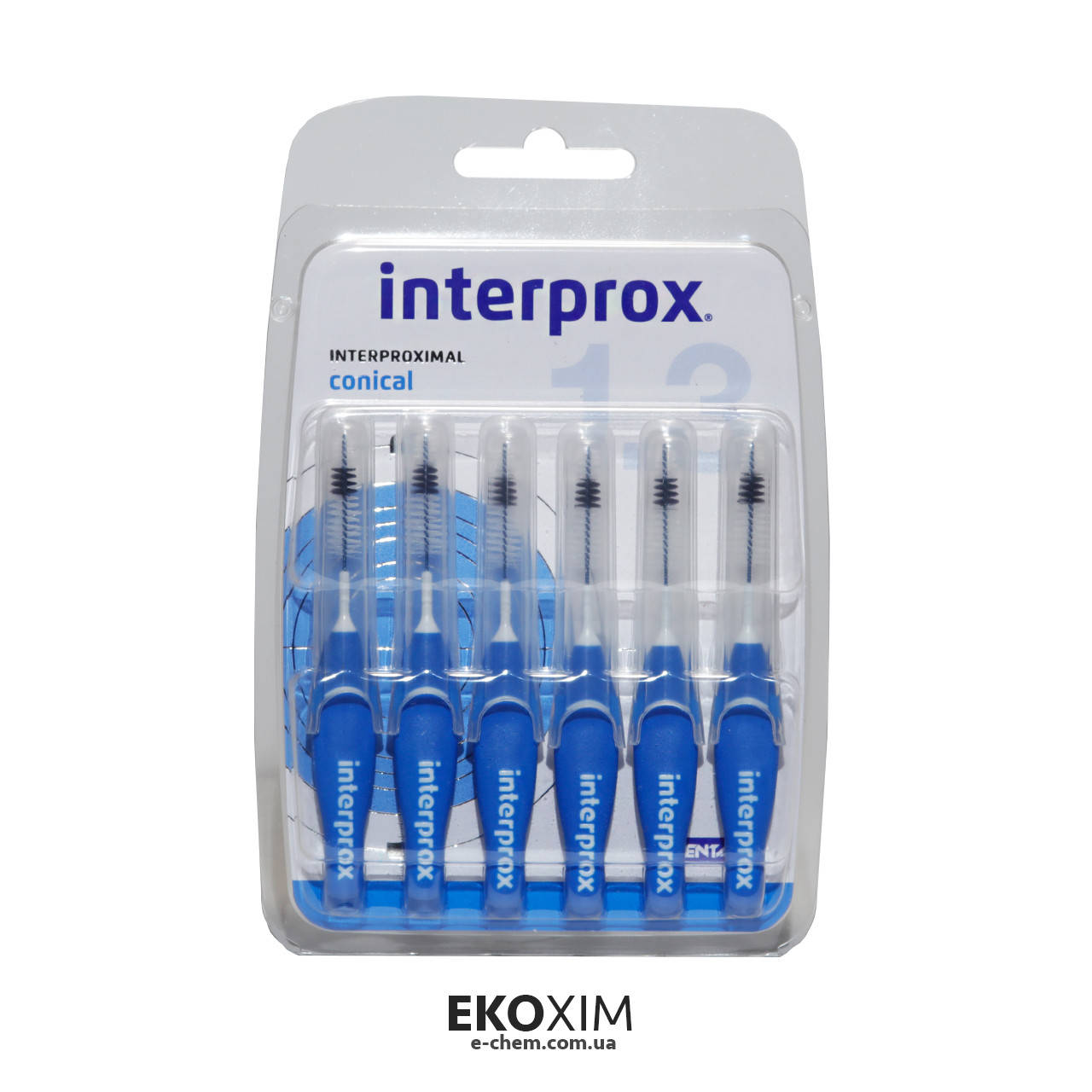 

Ершик для зубов INTERPROX 4G CONICAL, 1.3 мм, 6шт
