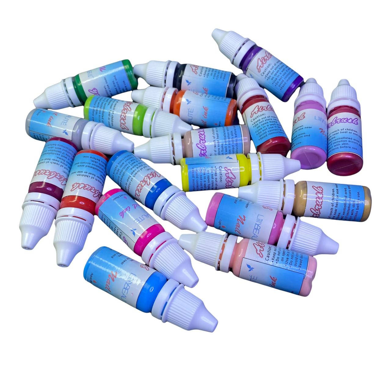 

Краска для аэрографа набор 19 шт Lilly Beaute Airbrush Nail Ink, Разные цвета