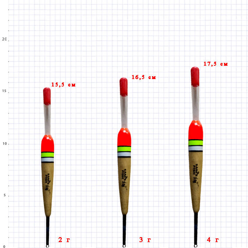 

Поплавок бальза SAM'S FISH SF24136-2 2г (10шт в уп)