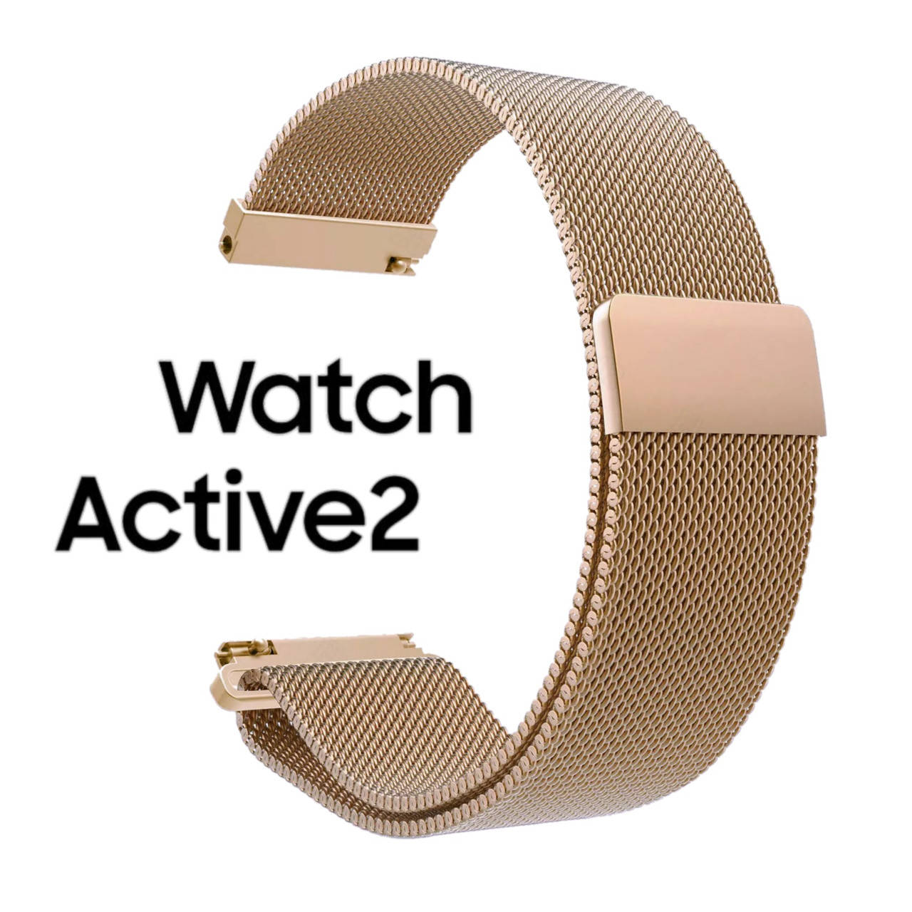 

Ремешок миланская петля Watch Active 2 Rose Gold