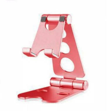 

Металлическая складная подставка для телефона на стол Phone Bracket красный