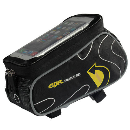 

Сумка на раму для телефона CBR 6.0 дюймов - черно-желтая