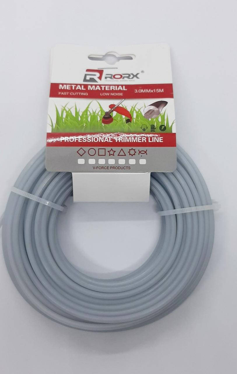 

Леска косильная круг с тросом 3.0мм 15 метров