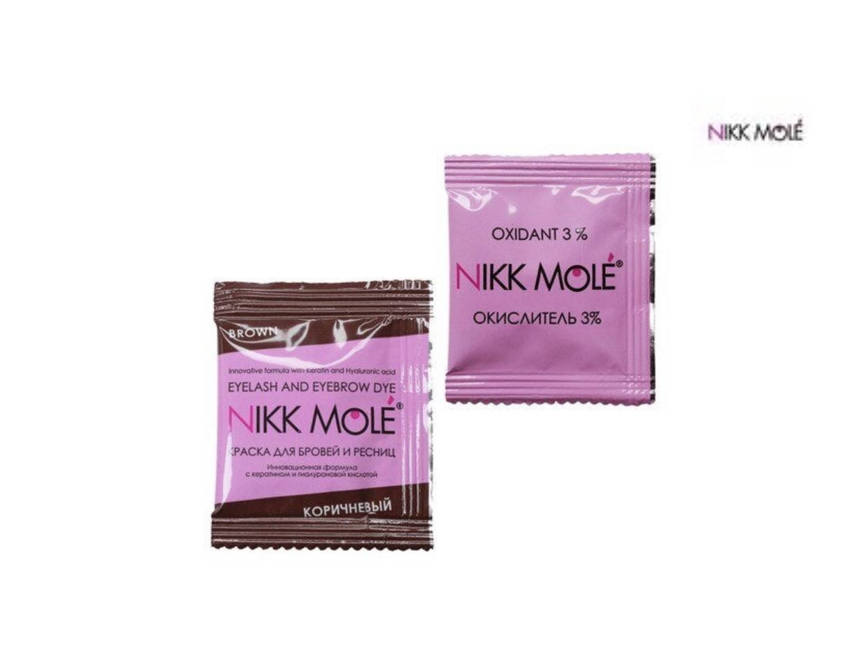 

Краска для бровей "NIKK MOLE", коричневая