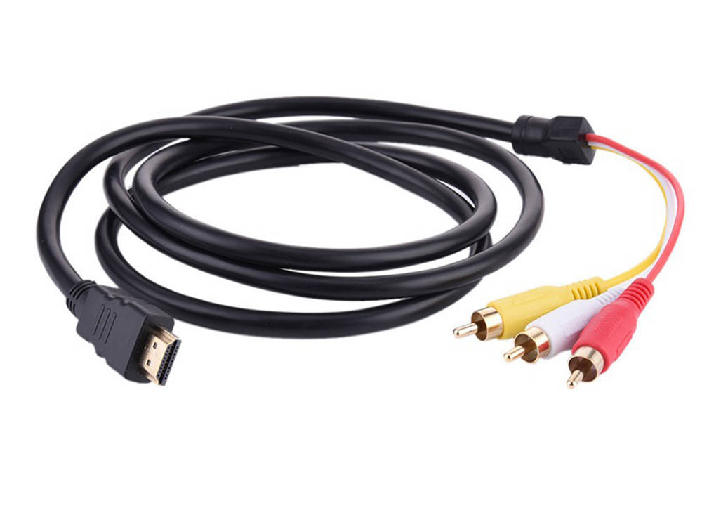 

Кабель переходник с HDMI на 3 RCA