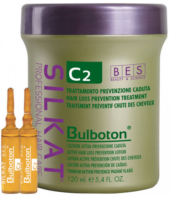 

Лосьон от выпадения волос C2 12*10 мл. Silkat Bulboton BES