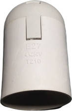 

Патрон пластиковий Е27 білий в сборе підвісний Импорт R