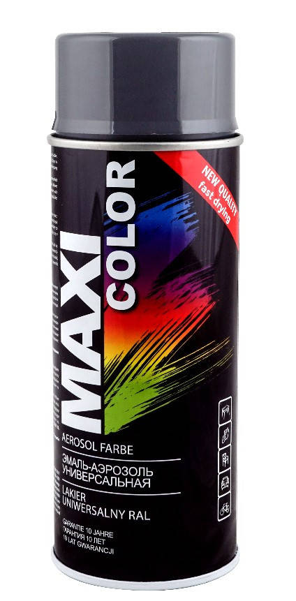 

Краска Maxi Color аэрозольная универсальная антрациново-серая 400 мл (MX7016), Антрацит