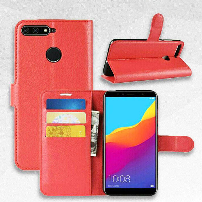

Чехол-книжка Litchie Wallet для Huawei Y6 Prime 2018 Красный