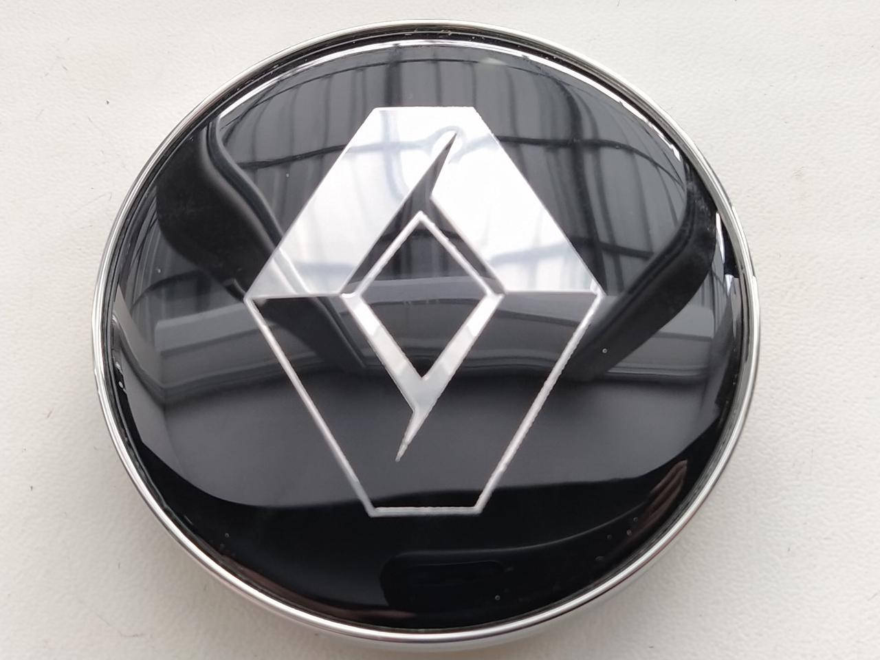 

Колпачки заглушки на литые диски Renault 68/62/10мм. Черные