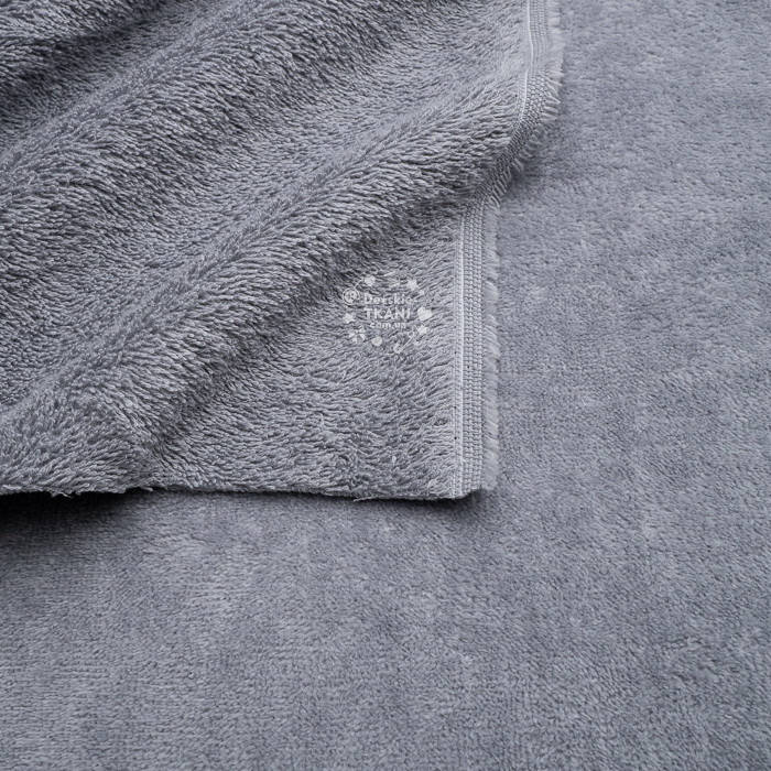 

Двусторонний махровый велюр серого цвета, Серый