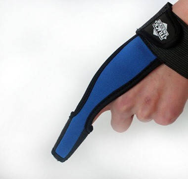 

Напальчник для силового заброса карповых монтажей , карповая перчатка ( синий )