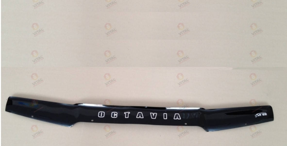 

Дефлектор капота VT52 (мухобойка) Skoda Octavia Tour 1998-2008 A4, Vip Tuning, SK03