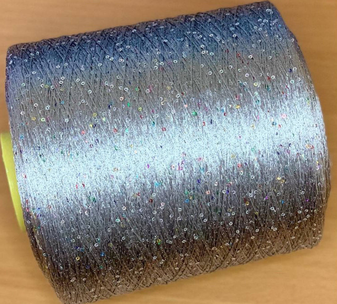 

Итальянская микропайетка 2 мм цвет серый