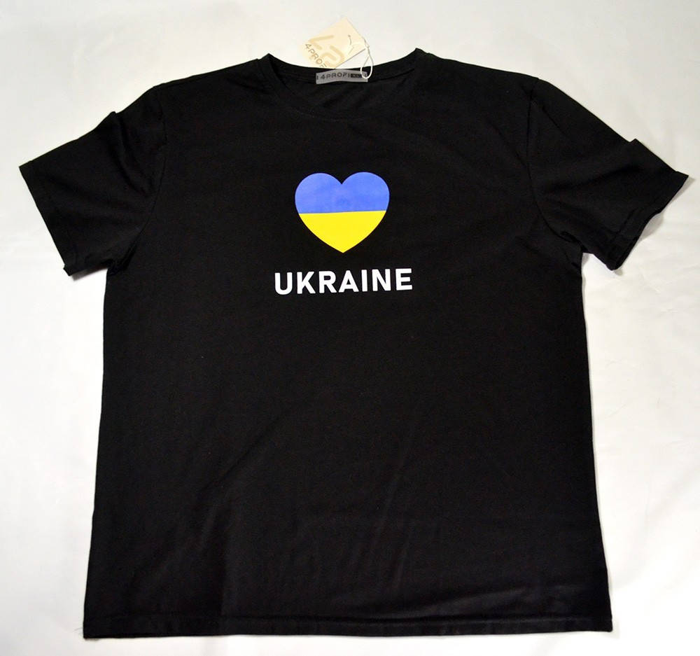 

Футболка 4Profi с принтом "Ukraine" черная XL
