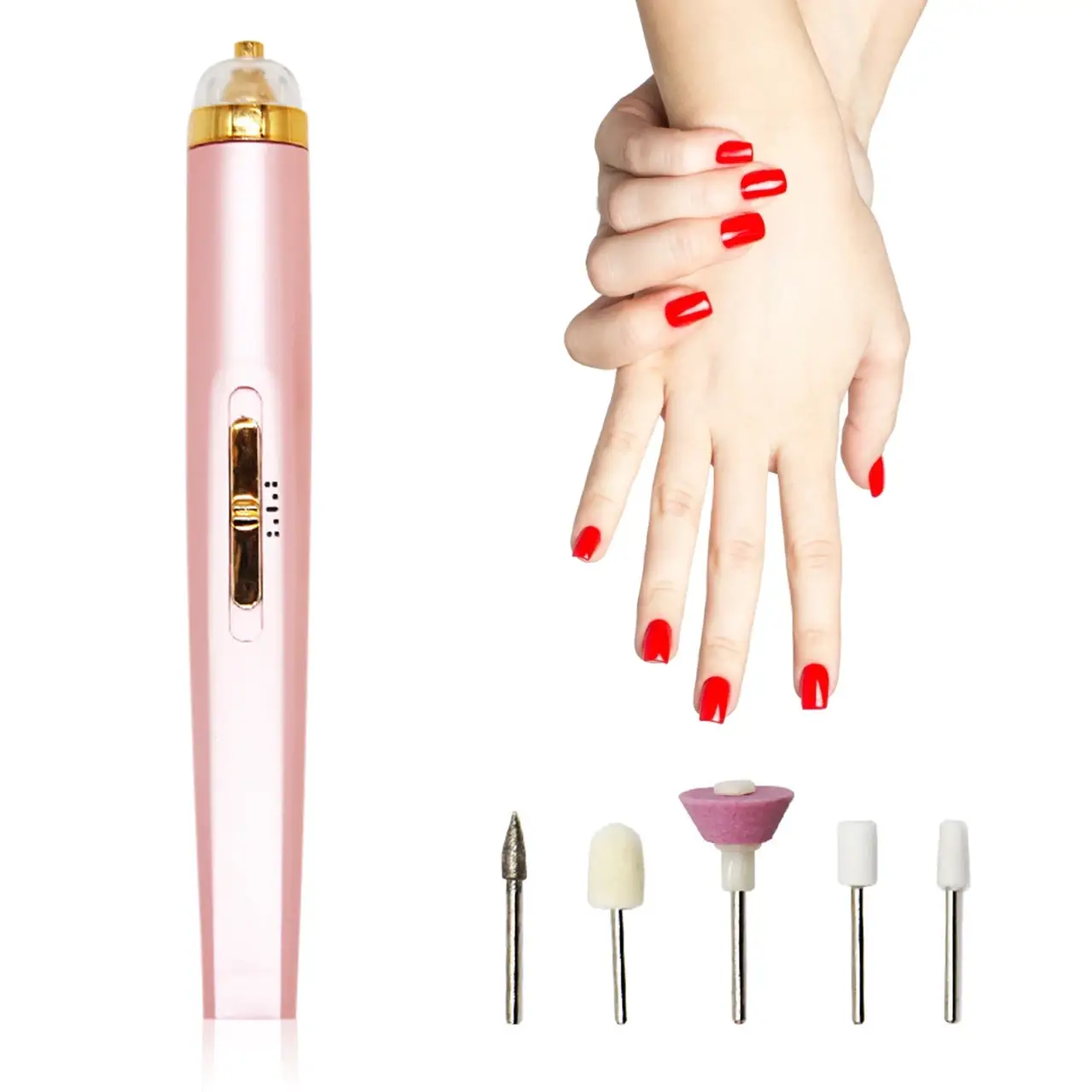 

Мини - Фрезер для маникюра и педикюра FLAWLESS SALON NAILS 7863, Розовый