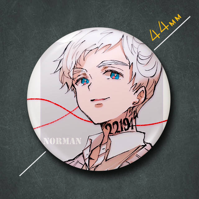 

"Норман (Обещанный Неверленд / Promised Neverland)" значок круглый на булавке Ø44 мм