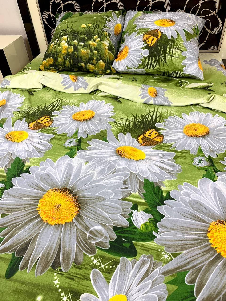 

Постільна білизна Gold Ранкові ромашки Двухспальний