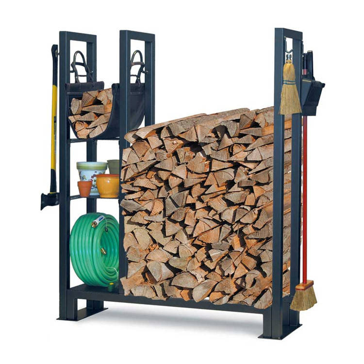 

Дровница из металла в стиле Лофт 1000х900х300 ДК8, Черный