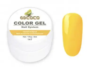 

Кольорова гель-фарба Gdcoco №147, Желтый