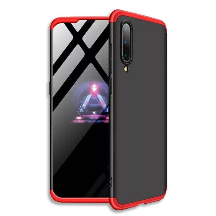 

Чехол GKK 360 градусов для Xiaomi Mi9 SE цвет Черно-Красный
