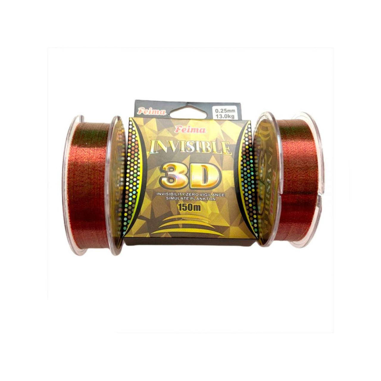 

Леска Feima Invisible 3D 150м 0.35 мм, Хаки