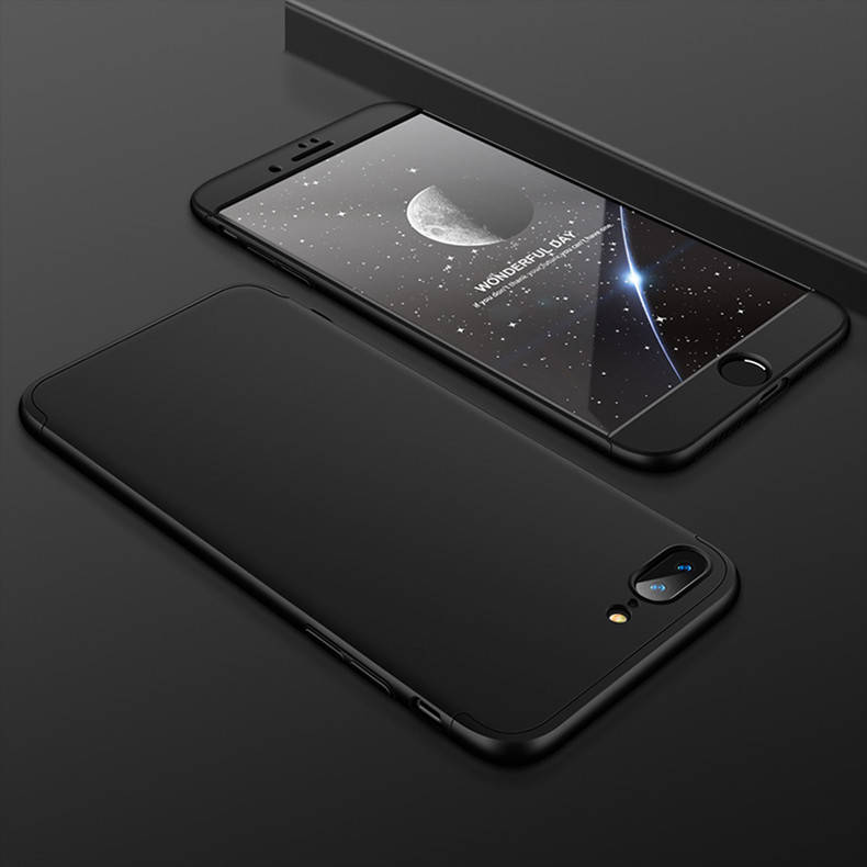 

Чехол GKK 360 для Iphone 7 Plus / 8 Plus Бампер оригинальный без выреза black, Черный